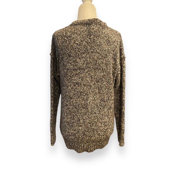 LOFT Marled Knit Sweater Crew Neck Small Petite - Picture 4 of 7